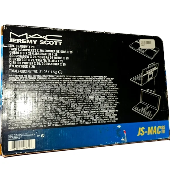 MAC Jeremy Scott Eyeshadow Palette Limited Edition 29 Retro Colors Stere… - Picture 6 of 7